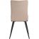 Стул Комус Мебель Fresno велюр , 50х55х93, бежевый/черный