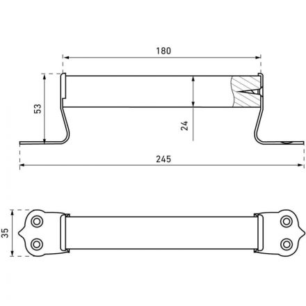 Ручка _УЗК_скоба дв.круглая Киров Секрет РСД-180 св.дерево инд.уп (16918) Ручка _УЗК_скоба дв.круглая Киров Секрет РСД-180 св.дерево инд.уп (16918)