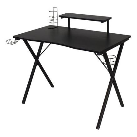 Стол компьютерный на металлокаркасе BRABIX "TECH GT-002", 1000х635х750 мм, черный, 641858 Стол компьютерный на металлокаркасе BRABIX "TECH GT-002", 1000х635х750 мм, черный, 641858