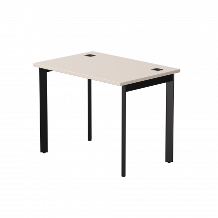 Стол прямой Everprof EVO на металлокаркасе 980х670х755 мм опоры 45гр Кашемир/Черный