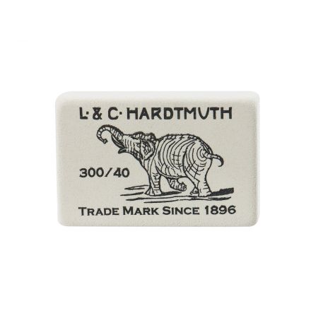 Ластик Koh-I-Noor "Elephant" 300/60, прямоугольный, натуральный каучук, 31*21*8мм, ч/б Ластик Koh-I-Noor "Elephant" 300/60, прямоугольный, натуральный каучук, 31*21*8мм, ч/б