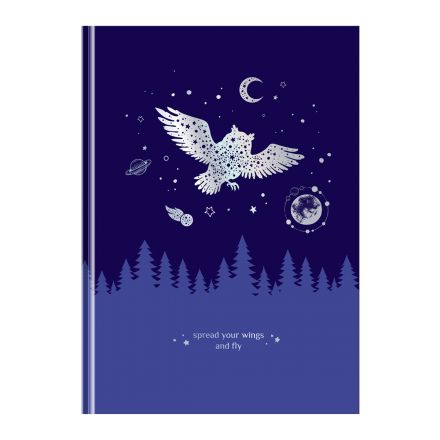 Записная книжка А5 80л. BG "Немного волшебства", soft-touch ламинация, тиснение голографической фольгой, блок в точку, 100 гр/м2