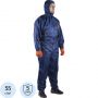 Комбинезон многоразовый защитный с капюшоном Jeta Safety JPC75b синий р. L Комбинезон многоразовый защитный с капюшоном Jeta Safety JPC75b синий р. L