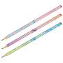 Карандаш ч/г MESHU "Meowspace", HB, заточен., c фольгированием, стразы на топе, без ластика, ассорти, туба