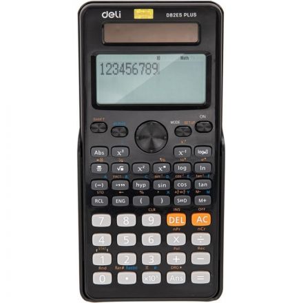 Калькулятор научный Deli ED82ES черный 10+2-разр