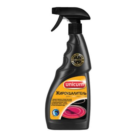 Средство для чистки плит, духовок и стеклокерамики 500 мл, UNICUM (Уникум), спрей, 300049 Средство для чистки плит, духовок и стеклокерамики 500 мл, UNICUM (Уникум), спрей, 300049