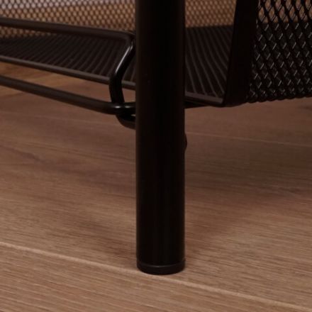 Этажерка "Ладья-13" офисно-бытовая 3 яруса, металл, черная, 43х17х75,5 см, Э 399 Ч Этажерка "Ладья-13" офисно-бытовая 3 яруса, металл, черная, 43х17х75,5 см, Э 399 Ч