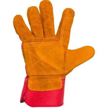 Перчатки защитные ДИГГЕР спилковые комбинированн усиленные желтые Перчатки защитные ДИГГЕР спилковые комбинированн усиленные желтые