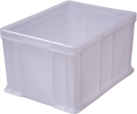 Ящик 400х300х230 мороз. сплошной, с внешней ручкой  натуральный