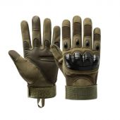 Перчатки тактические (с тачем) цв.зеленый р. XL