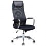 Кресло 0MX_VB_Бюрократ KB-9N/BLACK ткань,сетка черный TW-01 TW-11, хром