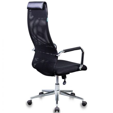 Кресло 0MX_VB_Бюрократ KB-9N/BLACK ткань,сетка черный TW-01 TW-11, хром Кресло 0MX_VB_Бюрократ KB-9N/BLACK ткань,сетка черный TW-01 TW-11, хром