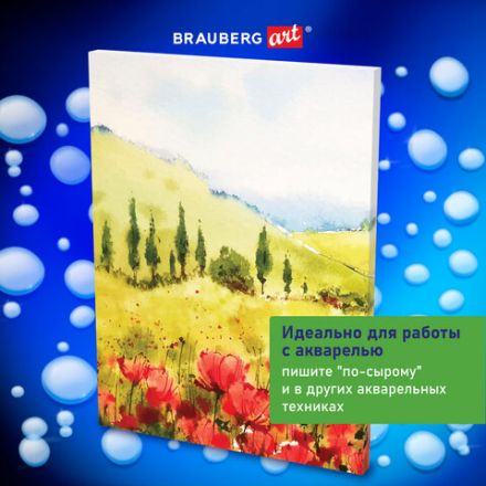 Холст на подрамнике акварельный BRAUBERG ART CLASSIC, 30х40, 240г/м, 100% хлопок,мелкое зерно 191668 Холст на подрамнике акварельный BRAUBERG ART CLASSIC, 30х40, 240г/м, 100% хлопок,мелкое зерно 191668