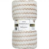 Плед TexRepublic Absolute Зигзаг двухцвет. flannel 150х200см Светло-бежевый