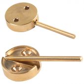 Опечатывающее устройство плашка-флажок, латунь, диаметр 29мм Опечатывающее устройство плашка-флажок, латунь, диаметр 29мм