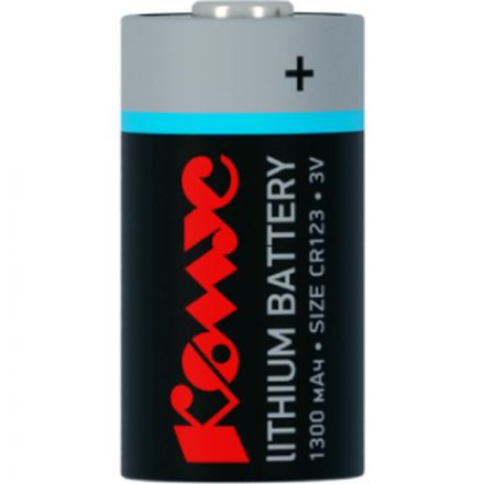 Батарейка Комус, литиевая, CR123, бл/1шт Батарейка Комус, литиевая, CR123, бл/1шт