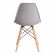Стул Tetchair CINDY (EAMES) (mod. 1801) дерево бук/металл/сиденье пластик, 45x51x82 см, Light grey (светло-серый)