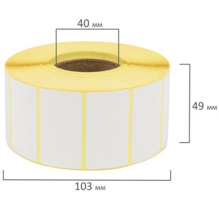 Этикетка ТермоТоп (47х26 мм), 2000 этикеток в ролике, светостойкость до 12 месяцев, 126102 Этикетка ТермоТоп (47х26 мм), 2000 этикеток в ролике, светостойкость до 12 месяцев, 126102