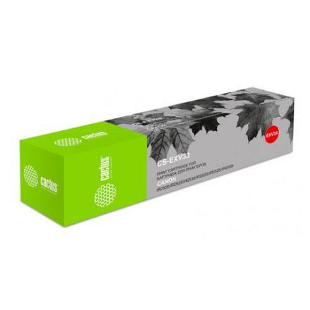 Тонер CACTUS (CS-EXV33) для CANON iR-2520/2525/2525i/2530/2530i, черный, 700 г, ресурс 14600 стр. Тонер CACTUS (CS-EXV33) для CANON iR-2520/2525/2525i/2530/2530i, черный, 700 г, ресурс 14600 стр.