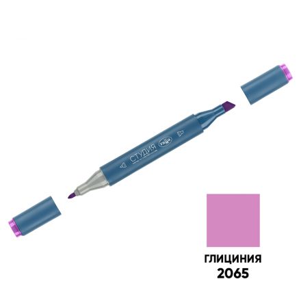 Маркер двусторонний для скетчинга Гамма "Студия", глициния, корпус трехгранный, пулевид./клиновид. наконечники Маркер двусторонний для скетчинга Гамма "Студия", глициния, корпус трехгранный, пулевид./клиновид. наконечники