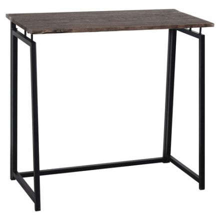 Стол на металлокаркасе BRABIX "LOFT CD-001", 800х440х740 мм, складной, цвет морёный дуб, 641209 Стол на металлокаркасе BRABIX "LOFT CD-001", 800х440х740 мм, складной, цвет морёный дуб, 641209