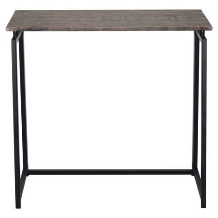 Стол на металлокаркасе BRABIX "LOFT CD-001", 800х440х740 мм, складной, цвет морёный дуб, 641209 Стол на металлокаркасе BRABIX "LOFT CD-001", 800х440х740 мм, складной, цвет морёный дуб, 641209