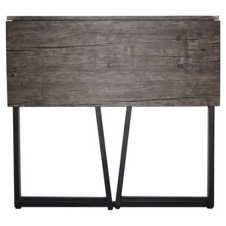 Стол на металлокаркасе BRABIX "LOFT CD-001", 800х440х740 мм, складной, цвет морёный дуб, 641209 Стол на металлокаркасе BRABIX "LOFT CD-001", 800х440х740 мм, складной, цвет морёный дуб, 641209