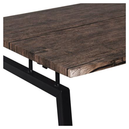 Стол на металлокаркасе BRABIX "LOFT CD-001", 800х440х740 мм, складной, цвет морёный дуб, 641209 Стол на металлокаркасе BRABIX "LOFT CD-001", 800х440х740 мм, складной, цвет морёный дуб, 641209