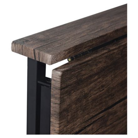 Стол на металлокаркасе BRABIX "LOFT CD-001", 800х440х740 мм, складной, цвет морёный дуб, 641209 Стол на металлокаркасе BRABIX "LOFT CD-001", 800х440х740 мм, складной, цвет морёный дуб, 641209