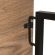 Стол на металлокаркасе BRABIX "LOFT CD-001", 800х440х740 мм, складной, цвет морёный дуб, 641209