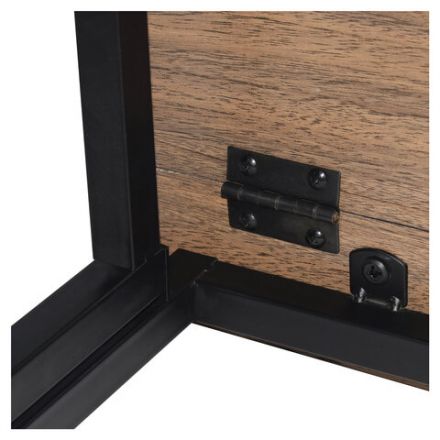 Стол на металлокаркасе BRABIX "LOFT CD-001", 800х440х740 мм, складной, цвет морёный дуб, 641209 Стол на металлокаркасе BRABIX "LOFT CD-001", 800х440х740 мм, складной, цвет морёный дуб, 641209