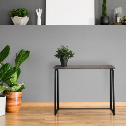 Стол на металлокаркасе BRABIX "LOFT CD-001", 800х440х740 мм, складной, цвет морёный дуб, 641209 Стол на металлокаркасе BRABIX "LOFT CD-001", 800х440х740 мм, складной, цвет морёный дуб, 641209