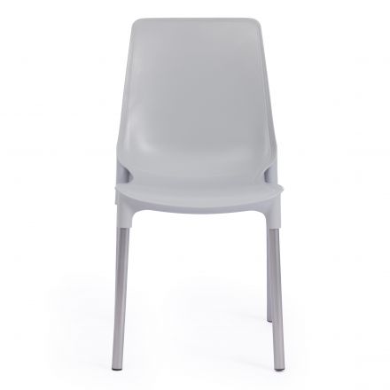 Стул Tetchair GENIUS (mod 75), металл/пластик, 46x56x84cм, серый/ножки хром Стул Tetchair GENIUS (mod 75), металл/пластик, 46x56x84cм, серый/ножки хром