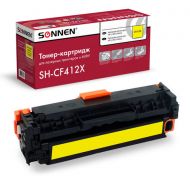 Картридж лазерный SONNEN (SH-CF412X) для HP LJ Pro M477/M452 ВЫСШЕЕ КАЧЕСТВО, желтый, 6500 страниц, 363948