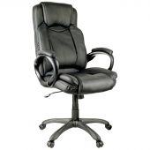 Кресло руководителя Helmi HL-E21 "Timing", экокожа черная Кресло руководителя Helmi HL-E21 "Timing", экокожа черная