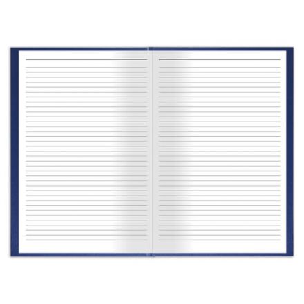 Книга учета 144 л., линия, твердая, бумвинил, блок офсет, А4 200х290 мм, BRAUBERG, синий, 130227