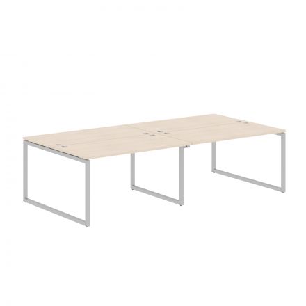 Стол 4-х местный XQWST 2814 Бук Тиара/Алюминий 2806х1406х750 Стол 4-х местный XQWST 2814 Бук Тиара/Алюминий 2806х1406х750