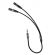 Разветвитель аудио PERO AD08 PREMIUM AUX SPLITTER MIC + SPEAK, черный