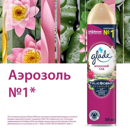 Освежитель воздуха Glade японский сад 300мл Освежитель воздуха Glade японский сад 300мл