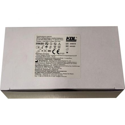 Игла Губера прямая HS 1925 19G (1,1х25 мм) KDL 10шт/уп