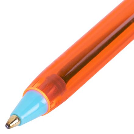 Ручки шариковые BRAUBERG X-30 ORANGE, КОМПЛЕКТ 12 шт., СИНИЕ, пишущий узел 1 мм, линия письма 0,5 мм, 144334