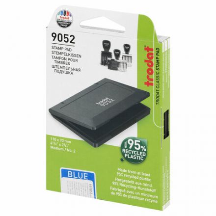 Штемпельная подушка TRODAT, 110x70 мм, синяя, 9052c Штемпельная подушка TRODAT, 110x70 мм, синяя, 9052c