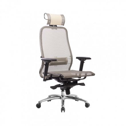 Кресло Метта Samurai S-3.04 Infinity Easy Clean бежевый, сетчатая ткань