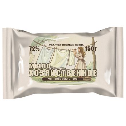 Мыло хозяйственное 72% 150 г ММЗ "Универсальное", 70454