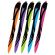 Ручка шариковая автоматическая BRAUBERG ULTRA COLOR NEON, soft-touch, СИНЯЯ, пишущий узел 0,7 мм, линия письма 0,35 мм, 144203