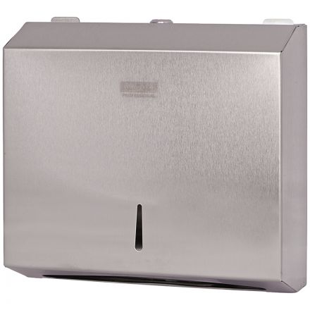 Диспенсер для полотенец листовых OfficeClean Professional (Z-сл.), нержавеющая сталь Диспенсер для полотенец листовых OfficeClean Professional (Z-сл.), нержавеющая сталь