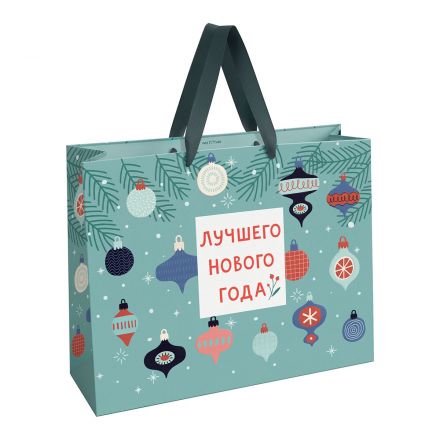 Пакет подарочный 61*46*20 см MESHU "Моменты счастья", матовая ламинация