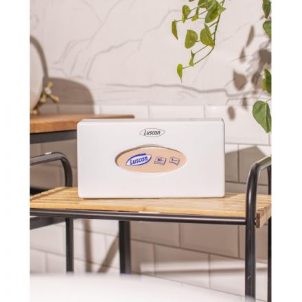 Диспенсер для салфеток косметических Luscan пласт.белый 0912W Диспенсер для салфеток косметических Luscan пласт.белый 0912W