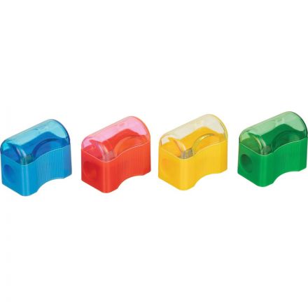 Точилка для карандашей Attache бюджет цв.ассорти с контейнером Точилка для карандашей Attache бюджет цв.ассорти с контейнером