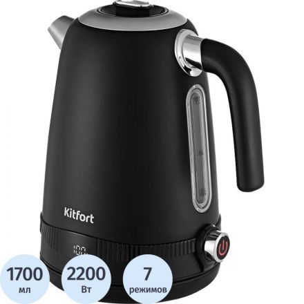 Чайник Kitfort КТ-6121-1 черный Чайник Kitfort КТ-6121-1 черный